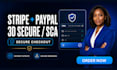 integrate stripe paypal payment gateway with sca and 3d secure checkout