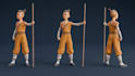 rig 3d character in blender or maya for animation, unity or unreal