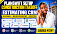 planswift setup construction takeoff estimating CRM bidding measurement quoting