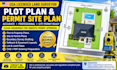 provide USA licensed land surveyor, plot plan and city permit site plan