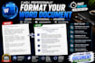 professionally format your word document