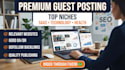 provide professional  guestposting service for SEO