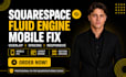fix squarespace fluid engine mobile layout overlap spacing issues website design