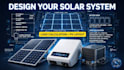 design a complete pv system with load calculation and layout