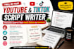 write viral youtube and tiktok video scripts
