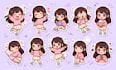 create custom kawaii, chibi and cute sticker designs
