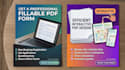 create a professional fillable PDF form