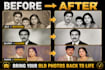 restore old photos, fix blurry images and enhance photo quality