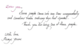 handwrite anything in beautiful and neat cursive handwriting