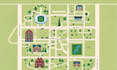 design unique vector map design isometric map flat hand drawn map illustration