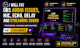 fix obs audio issues, mic, echo, delay and streaming sound