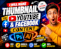 make thumbnail for youtube and facebook content