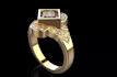 adjust 3d jewelry cad design,baroque pearl,matrix ring oval,wedding band render