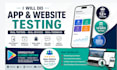 do app testing website testing QA testing and user testing