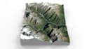 produce digital terrain model from laser scan data,mountain terrain map stl,topo