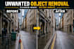 remove unwanted objects from photos naturally and professionally