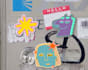 draw cute weird little sticker illustrations