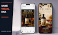 design matching social media feed and story graphics for your brand