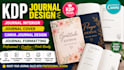 kdp journal design journal interior journal cover canva journal formatting kdp