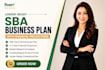 create a lender ready sba business plan with financial projections