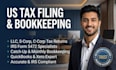 file us tax returns, corporate tax returns, and bookkeeping for your llc