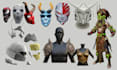 3d sculpt custom 3d mask 3d helmet cosplay armor halloween mask 3d cosplay props