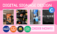 design digital signage screens optisigns yodeck screencloud xibo rise tv menu