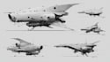 design futuristic sci fi spaceships and spacecraft art
