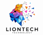 do incredible origami, polygonal, geometric, low poly logo