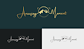 design scripted, signature, cursive, handwriting logo