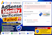 fix google adsense identity verification failed issues