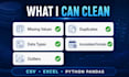 clean and preprocess your data using python pandas