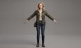 create a professional 3d character model for games, animation and render