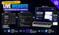 create a responsive landing page using HTML CSS js
