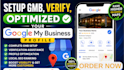 setup gmb, verify, optimized your google my business profile, local SEO ranking