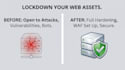 do website security hardening waf setup and anti ddos protection