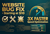 fix your website bugs and improve performance