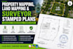 do property mapping, land mapping and surveyor stamped plans