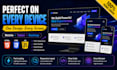 create a responsive custom HTML CSS javascript website