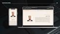 build a responsive landing page with HTML CSS and javascript