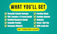 provide recently funded startup leads with verified decision makers