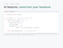 integrate ai and llm features into your app backend
