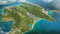 design eco friendly 3d city masterplan, waterfront development,central park,dwg
