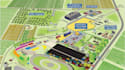 design event maps, festival site plan, racetrack layout and 3d map