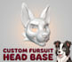 create a custom fursuit head base model for 3d printing