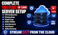 set up 24 7 youtube live stream using vps and ffmpeg
