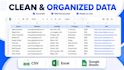 do web scraping, data extraction and web research