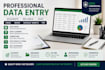 do professional data entry and microsoft office tasks