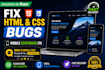 fix HTML CSS bugs and make your website mobile responsive