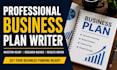 business plan business plan writer financial plan startups business proposal